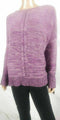 Style&co. Women Bell Sleeve Braided Trim Marled Pullover Sweater Purple Plus 1X - evorr.com