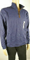 TASSO ELBA Men Pullover 1/4 Zip Neck Sweater Heathered Blue Long-Sleeve Top L - evorr.com