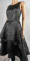 Adrianna Papell Women Sleeveless Scoop-Neck A-Line Layered Hem Black Dress 10 - evorr.com