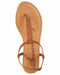 American Rag Women Akrista Leather Open Toe Casual T-Strap Cognac Shoe Size 6.5 - evorr.com