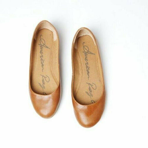 American Rag Women Ellie Closed Toe Ballet Flats Slip On Shoe Beige Size US 9 M - evorr.com
