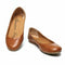 American Rag Ellie Women Cognac Color Faux Leather Almond Toe Slide Flats Shoe 9 - evorr.com