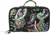 New Vera Bradley Blush&Brush Makeup Case Kiev Paisley Cosmetic Bag Black Multi - evorr.com