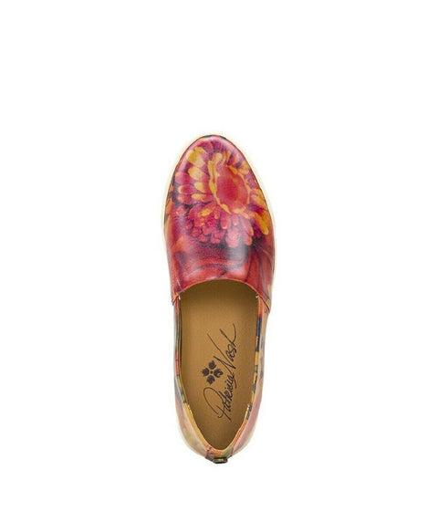 Patricia Nash Women Lola Floral Digital Print Leather Slip On Loafers Shoes 8 M - evorr.com
