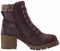 Carlos by Carlos Santana Womens Gibson Ankle Boot Lace Up Red Wine Size US 7.5 M - evorr.com