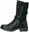 Carlos by Carlos Santana Women Sawyer Leather Almond Toe Black Boots Size US 6 M - evorr.com