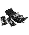 Glitterati Culture Cosmetic Organizer Cosmetic Makeup Triangular Travel Zip Bag - evorr.com