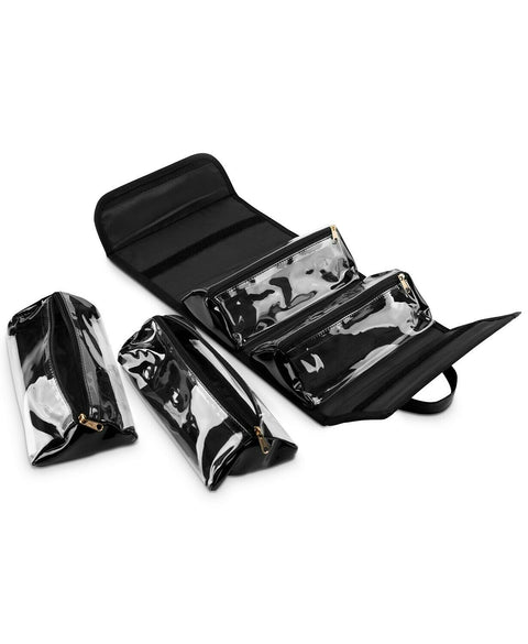 Glitterati Culture Cosmetic Organizer Cosmetic Makeup Triangular Travel Zip Bag - evorr.com