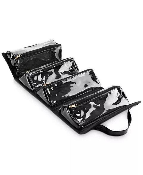 Glitterati Culture Cosmetic Organizer Cosmetic Makeup Triangular Travel Zip Bag - evorr.com