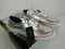 Polo Ralph Lauren Mens Sneakers Metallic THORTON III Silver Shoes Size 11.5 D - evorr.com