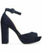 American Rag Womens Reeta Open Toe Ankle Strap Velvet Heels Platform Sandal 9.5 - evorr.com
