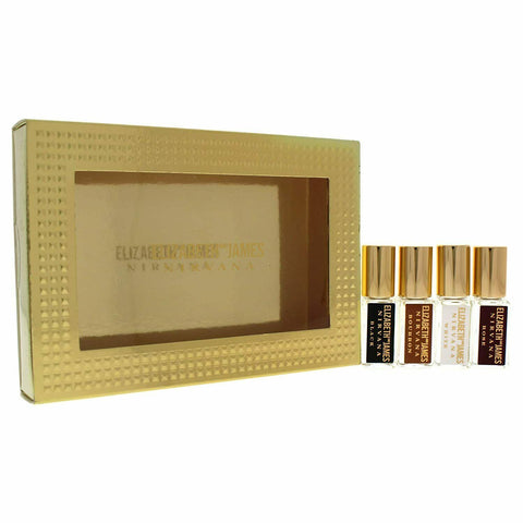 Elizabeth and James Nirvana Collection 4 x 3 ml EDP(Black, Bourbon, White, Rose) - evorr.com