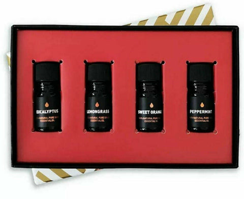 Way Of Will 4-Piece Essential Oils Gift Set Detox Unwind Elevate Stimulate New