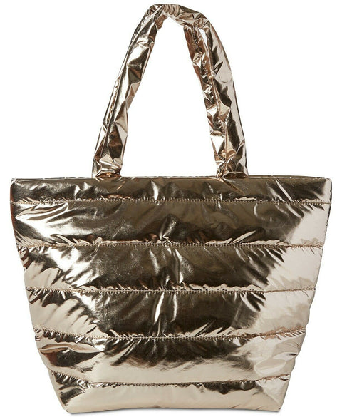 Macys Makeup 6PC Gift Set Gold Quilted Metallic Tote Carolina Herrera Good Girl - evorr.com