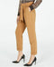 New INC INTERNATIONAL CONCEPTS Women Beige Paperbag Pants Belted Size 12 34x27