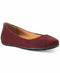American Rag Womens Ballet Flats Ellie Purple Plum Faux Leather Suede Shoes 8 W - evorr.com