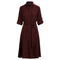Lauren Ralph Lauren Karalynn Long Sleeve Belted Collar Button Dress Shirt Red 16