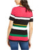 INC Concepts Women Lurex Color Block Striped Short-Sleeve Sweater Knitted Top XS