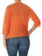 ALFANI Women Orange Draped Open Front Cardigan Long Sleeve Shrug Top L