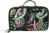 New Vera Bradley Blush&Brush Makeup Case Kiev Paisley Cosmetic Bag Black Qulted