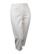 New Charter Club Women Faux Pocket Capri Crop Stretch Pants White Size Plus 14W - evorr.com