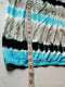 INC CONCEPTS Women Blue Tie Dye Halter Neck KeY Hole Blouse Top Studded Size M - evorr.com
