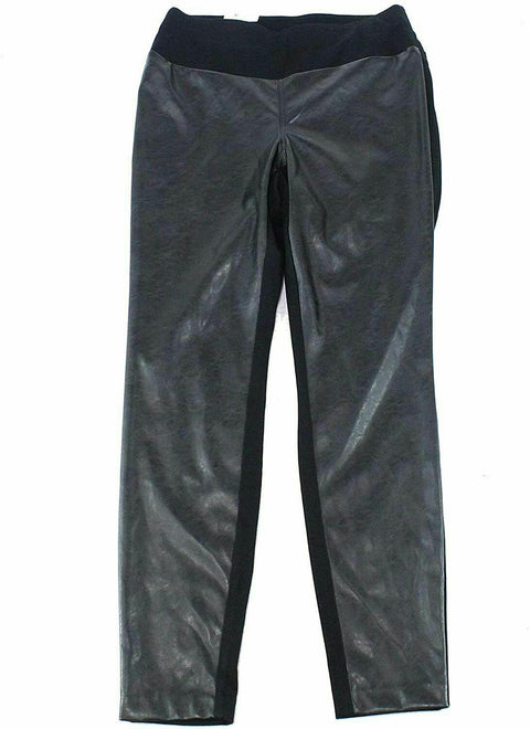 New INC CONCEPTS Womens Black Curvy fit Faux Leather Skinny Pants 16S 36 x 27 - evorr.com