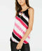 INC CONCEPTS Women Pink Tie Dye Halter Neck Blouse Top Studded Embellished XL - evorr.com