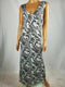 INC CONCEPTS Women Sleeveless White Black Paisley Print Maxi Dress Plus Size 1X - evorr.com