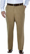 Haggar Men's Big-Tall Premium No Iron Classic Fit Expandable Waist Pants 50x34 - evorr.com