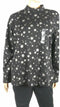 Karen Scott Women Long Sleeve Mock-Neck SnowFlake Black Blouse Top Plus 0X