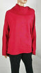 Style&co. Women Long Sleeve Red Cowl Neck Hi-Low Tunic Pullover Sweater Plus 1X