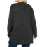 Style & Co. Womens Heather Ribbed Trim Cardigan Sweater Long Sleeve Gray Plus 1X
