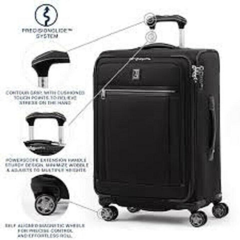NEW TRAVELPRO PLATINUM ELITE 25" SPINNER SUITCASE BLACK