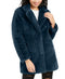 $245 NEW Apparis Eloise Faux-Fur Coat Navy Blue Winter Jacket Size M