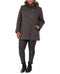$119 NEW Maralyn & Me Faux-Fur Hooded Jacket Coat Charcoal Gray Size M - evorr.com