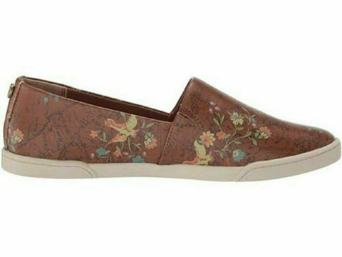Patricia Nash Women Lola Map Digital Print Leather Slip On Loafers Shoes 11 M US