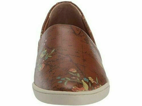 Patricia Nash Women Lola Map Digital Print Leather Slip On Loafers Shoes 11 M US