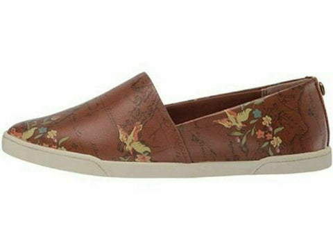Patricia Nash Women Lola Map Digital Print Leather Slip On Loafers Shoes 11 M US