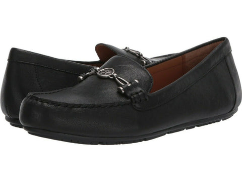 Patricia Nash Women Black Trevi Leather Slip On Loafer Shoe Casual Size 7.5 M US
