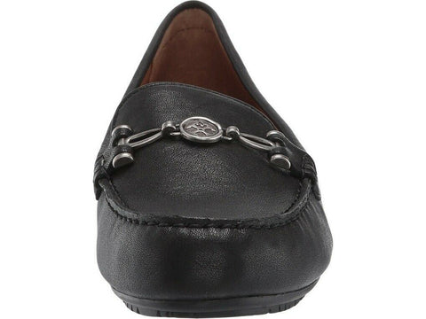 Patricia Nash Women Black Trevi Leather Slip On Loafer Shoe Casual Size 7.5 M US