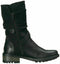 Carlos by Carlos Santana Women Sawyer Leather Almond Toe Black Boots US 6.5 M