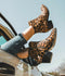 $239 Patricia Nash Women Suzanna Haircalf Ankle Boots Leopard Print Size 8.5 US