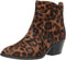 $239 Patricia Nash Women Suzanna Haircalf Ankle Boots Leopard Print Size 8.5 US
