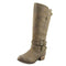 Sugar Women Girl Tall West Brownie Taupe Mid-Calf Boots Winter Shoe Buckle US 2M - evorr.com