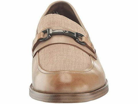 $160 Kenneth Cole New York Men's Brock 2.0 Bit Loafer Shoes Beige Size 11M
