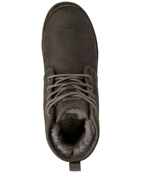 $190 New UGG Men's Harkley Waterproof Leather Boots Black Winter Shoes Size 13 M