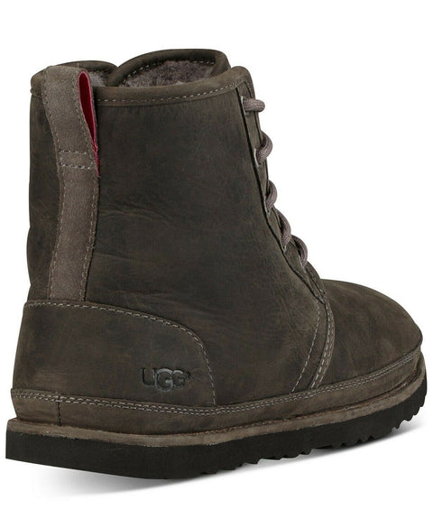 $190 New UGG Men's Harkley Waterproof Leather Boots Black Winter Shoes Size 13 M