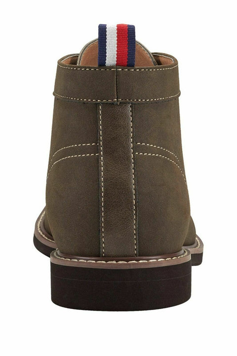 Tommy Hilfiger Men Chukka Boots Goah Lace Up Round Toe Dark Brown Size US 9.5 M