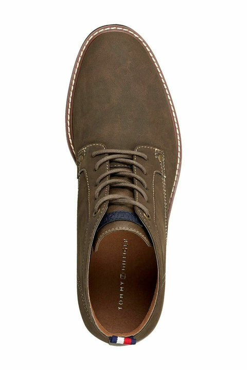 Tommy Hilfiger Men Chukka Boots Goah Lace Up Round Toe Dark Brown Size US 9.5 M